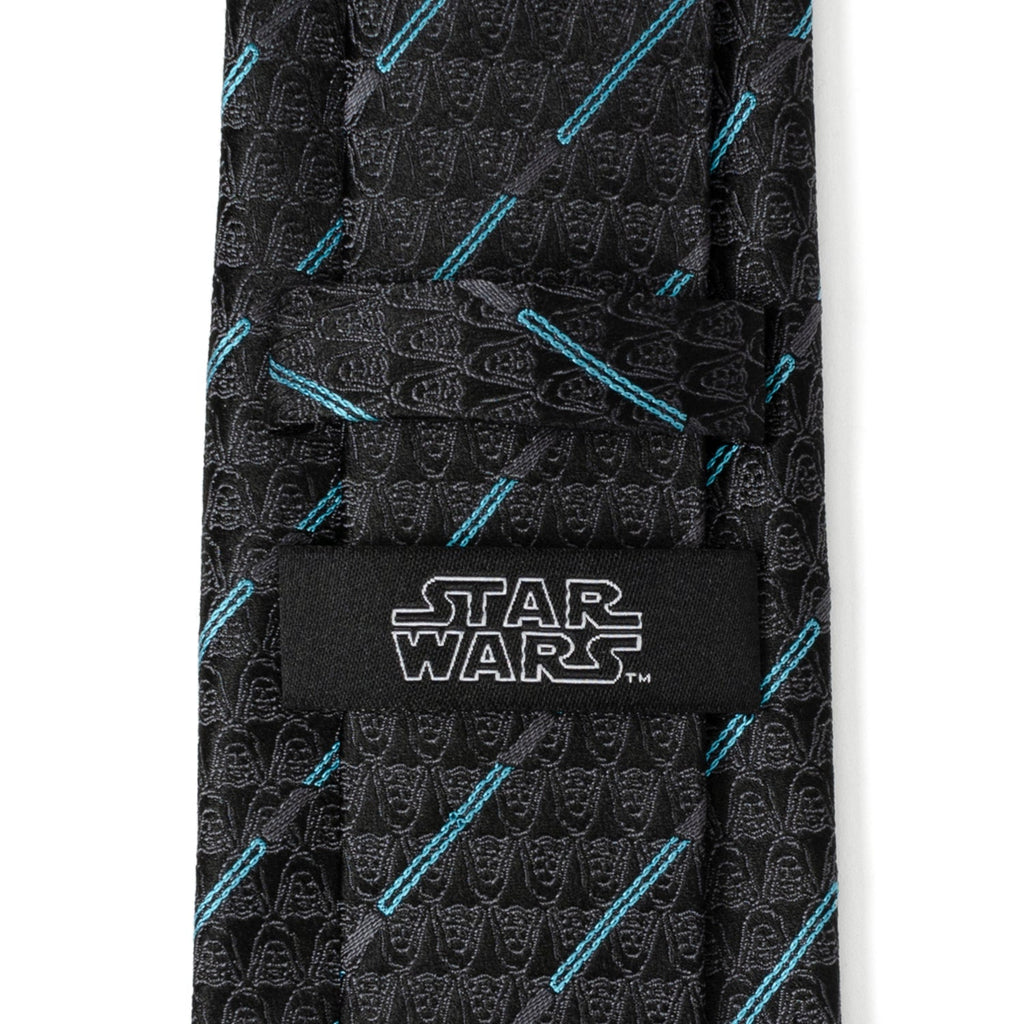Star Wars Obi-Wan Kenobi Lightsaber Pattern Tie in Black - Image 5