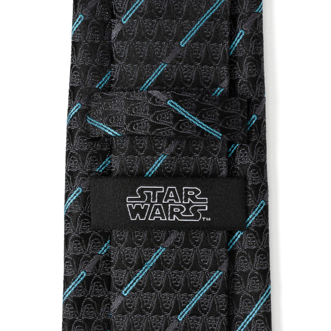 Star Wars Obi-Wan Kenobi Lightsaber Pattern Tie in Black - Image 5