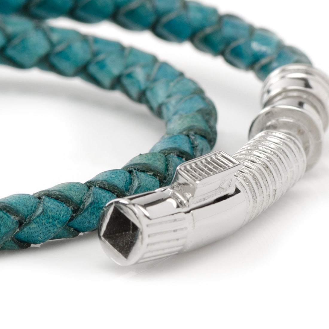 Star Wars Obi-Wan Kenobi Lightsaber Blue Braided Leather Bracelet - Image 4
