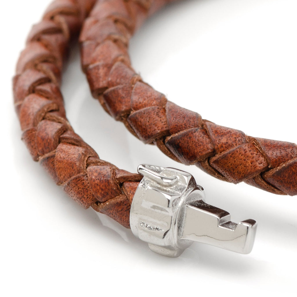 Star Wars Obi-Wan Kenobi Lightsaber Braided Brown Leather Bracelet - Image 5