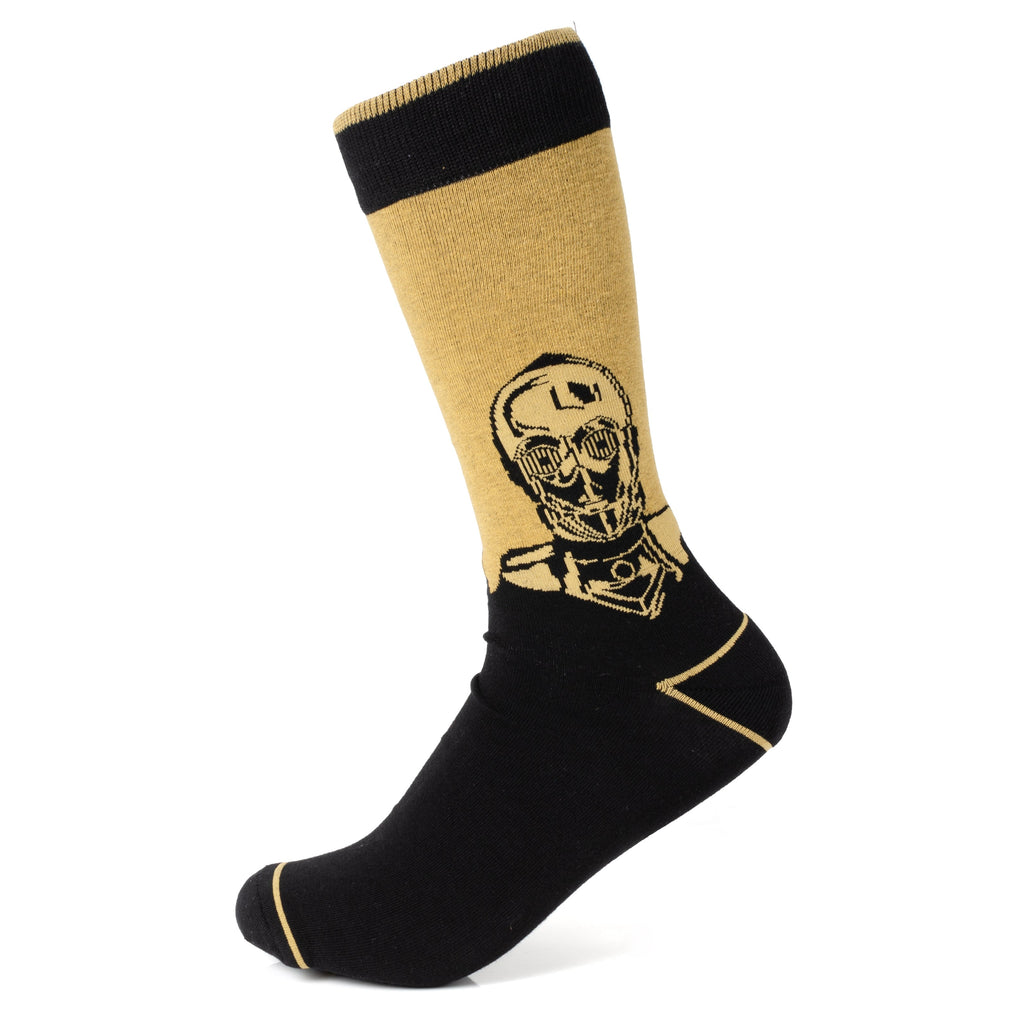 Star Wars C-3PO Dress Socks and R2-D2 Lapel Pin Gift Set - Image 2