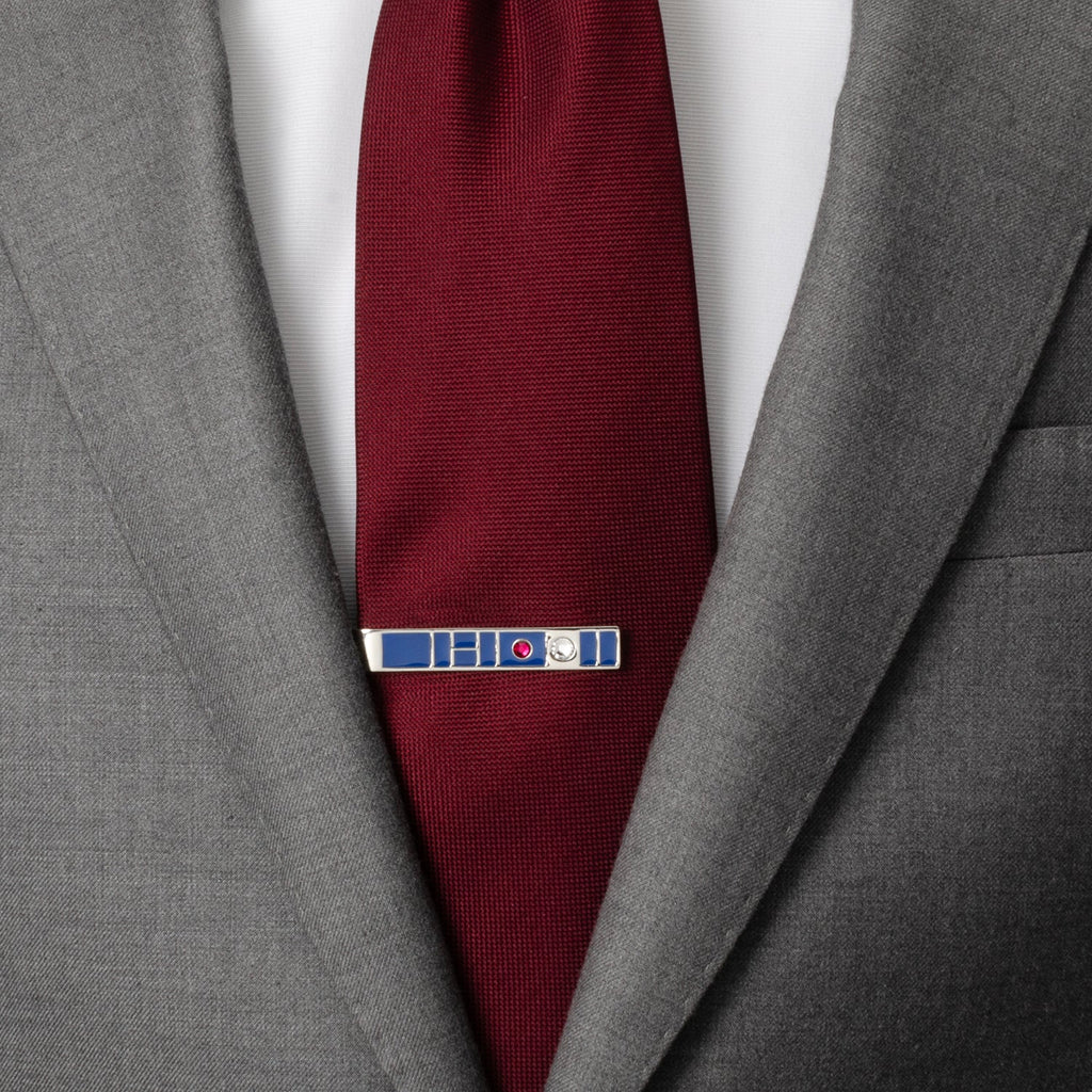 Star Wars R2-D2 Blue Enamel and Stone Tie Bar - Image 2