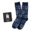 Star Wars R2-D2 Light and Dark Blue Dress Socks and Lapel Pin Gift Set