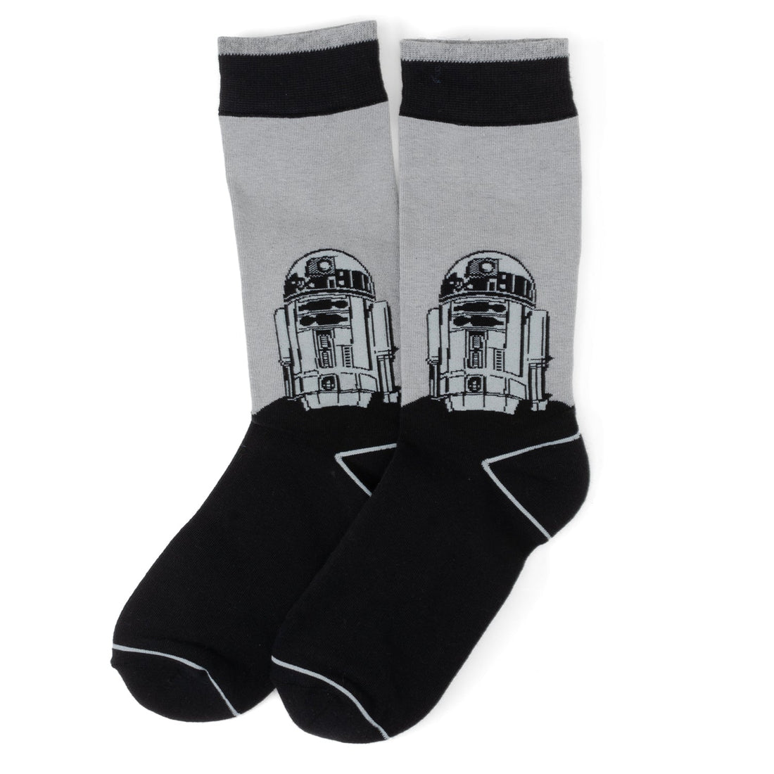 Star Wars R2-D2 Droid Gray and Black Dress Socks and Lapel Pin Set - Image 4