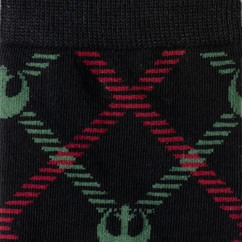 Star Wars Rebel Alliance Plaid Crew Socks and Lapel Pin Set - Image 3