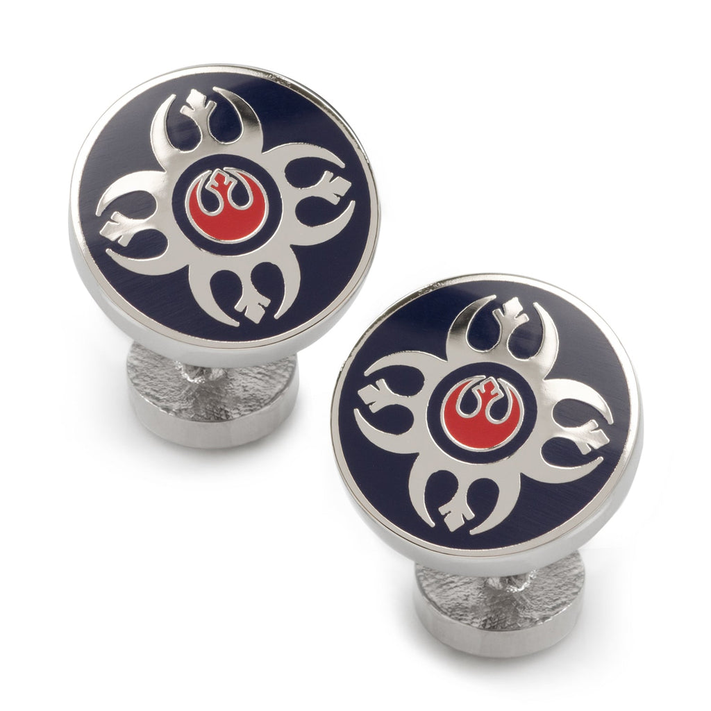 Star Wars Rebel Alliance Starbird Crest Cufflinks Blue Red