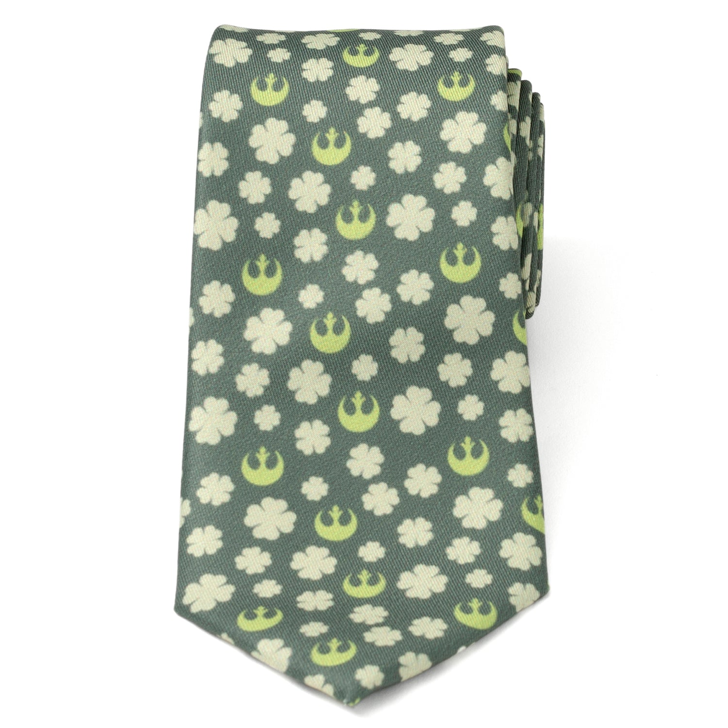 Star Wars Rebel Alliance Shamrock Green Tie for St Patricks Day - Image 3