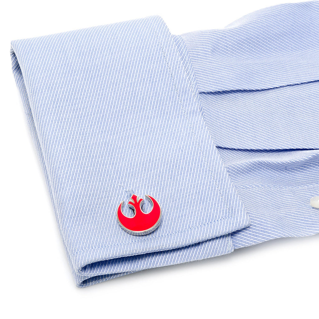 Star Wars Rebel Alliance Starbird Cufflinks in Red Enamel - Image 4