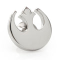 Silver Rebel Alliance Starbird icon lapel pin with clutch-back closure