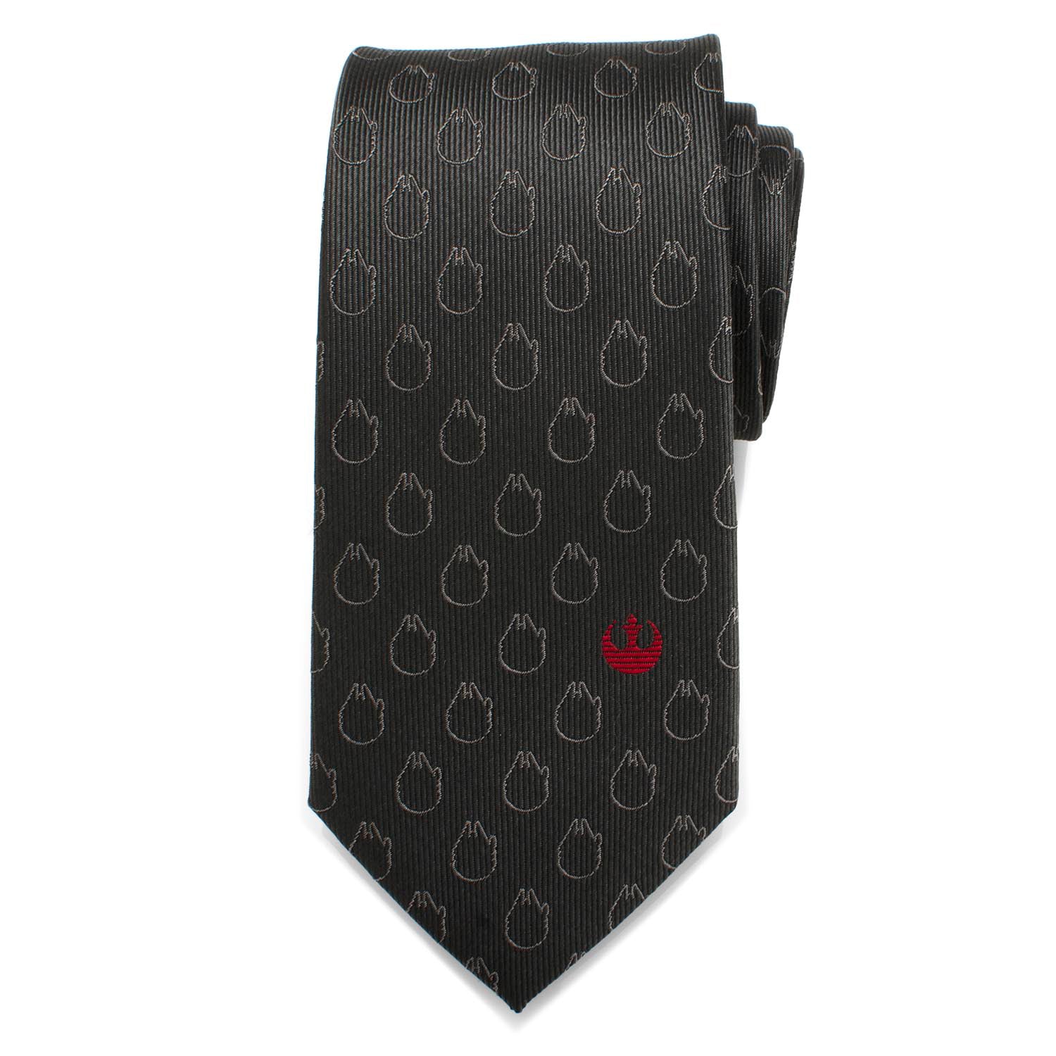 Star Wars Rebel Alliance Millennium Falcon Charcoal Gray Tie - Image 3