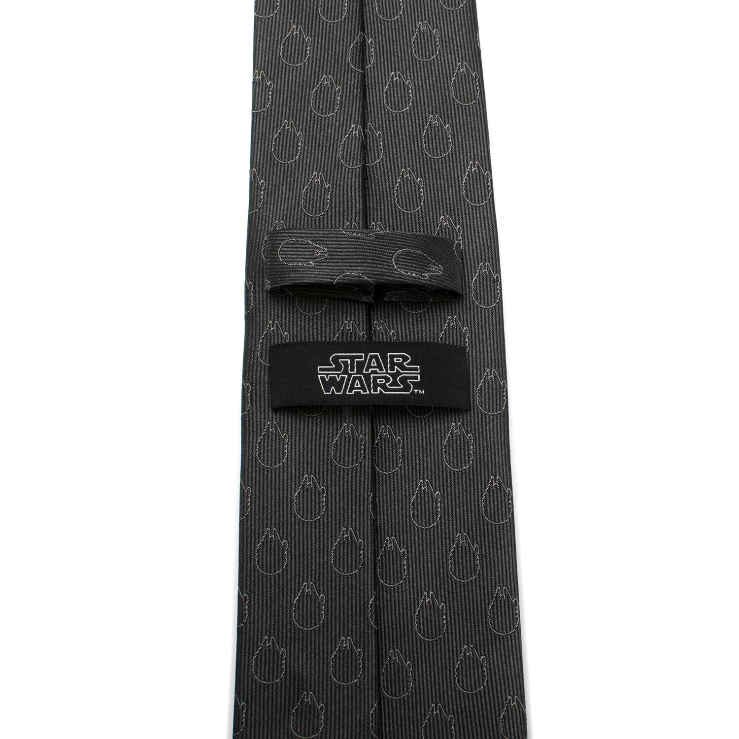Star Wars Rebel Alliance Millennium Falcon Charcoal Gray Tie - Image 4