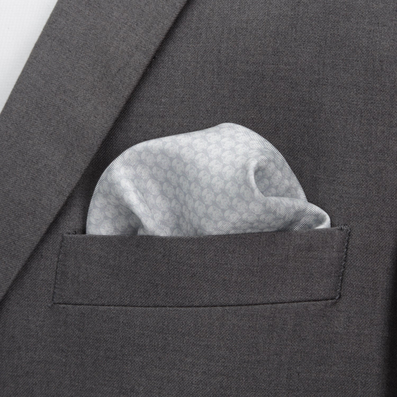 Star Wars Stormtrooper Helmet Print White Silk Pocket Square - Image 4