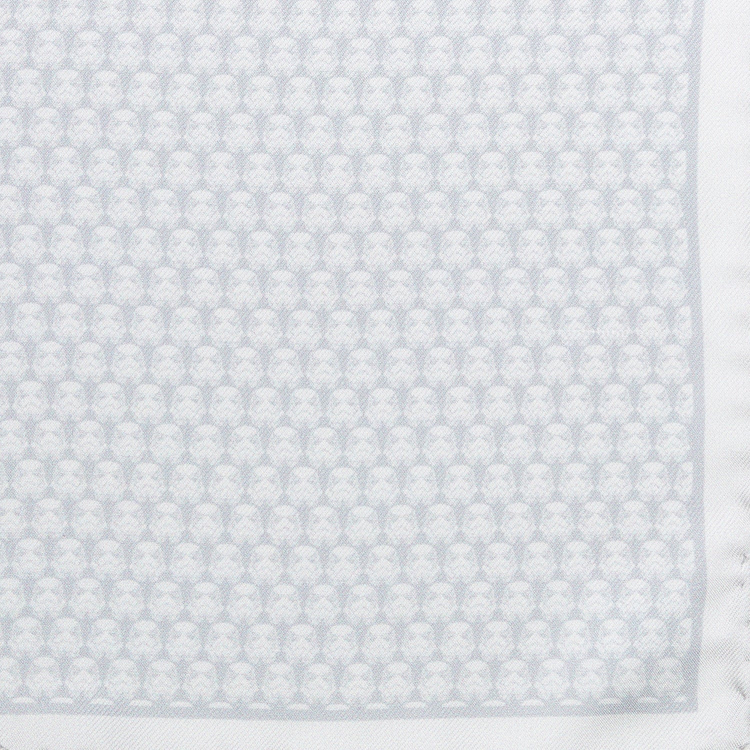 Star Wars Stormtrooper Helmet Print White Silk Pocket Square - Image 5