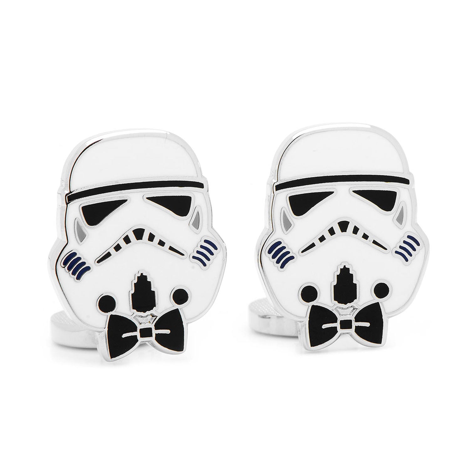 Star Wars Stormtrooper Cufflinks with Black Bow Tie