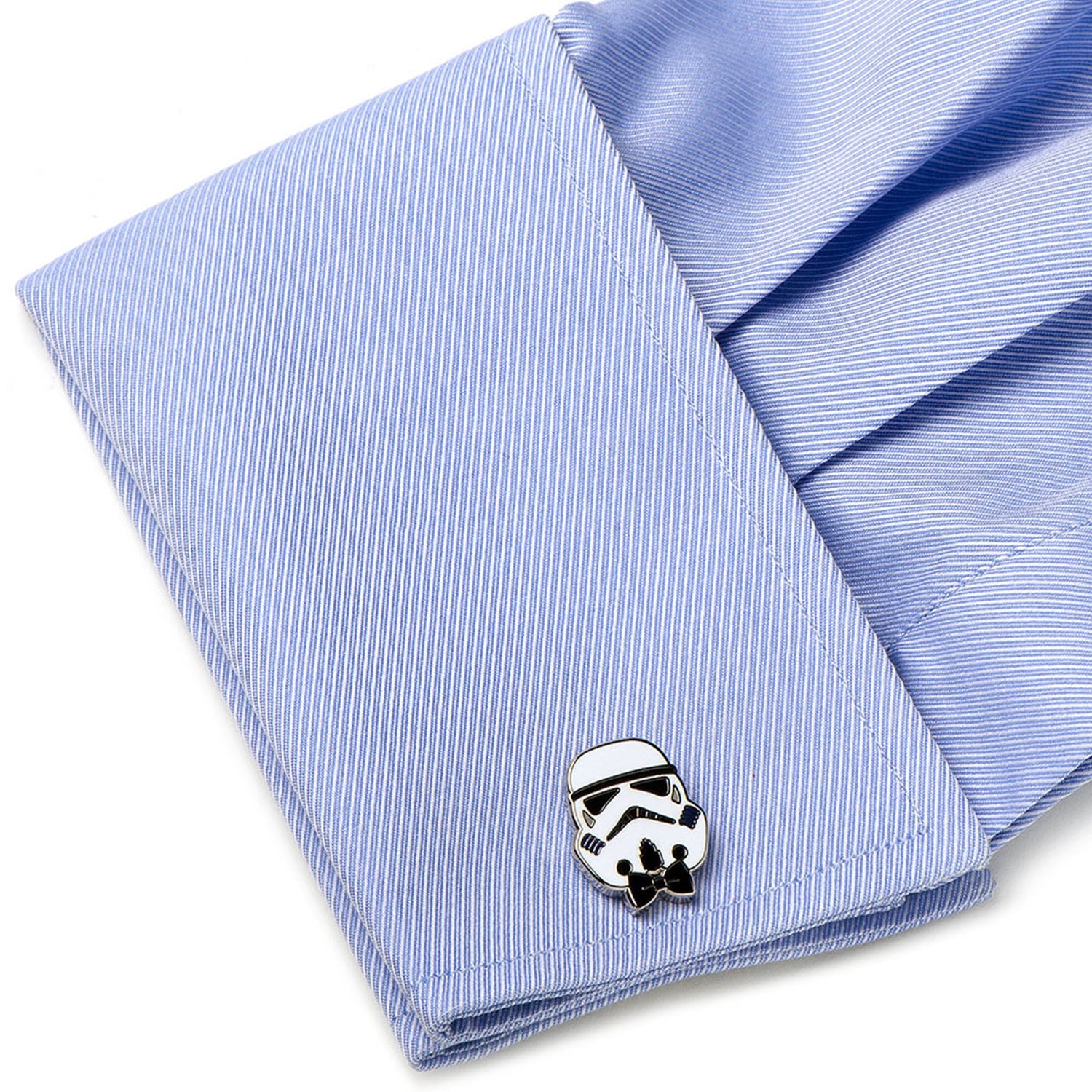 Star Wars Stormtrooper Cufflinks with Black Bow Tie
