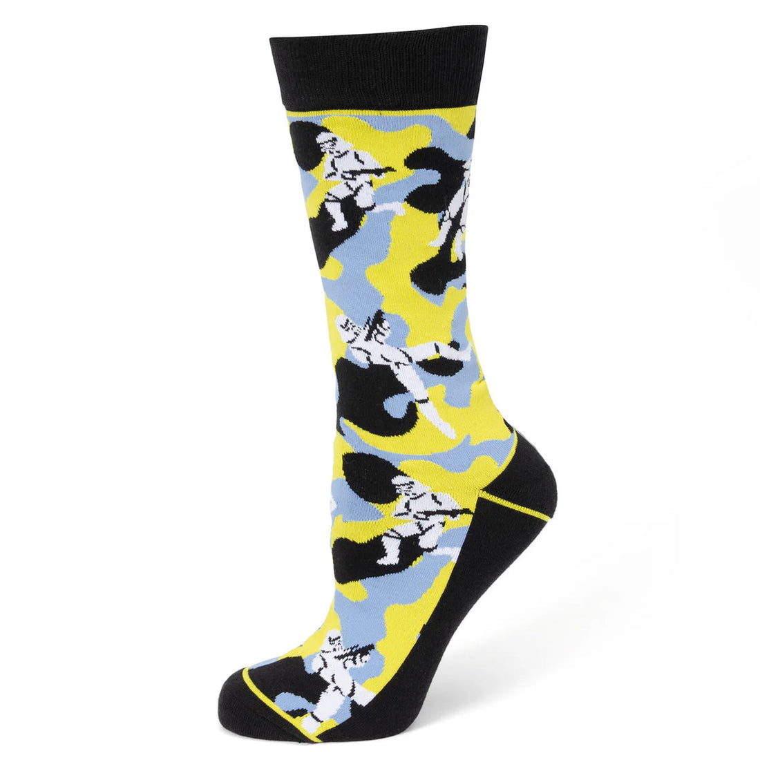 Star Wars Stormtrooper Yellow Camo Crew Socks and Lapel Pin Set - Image 2