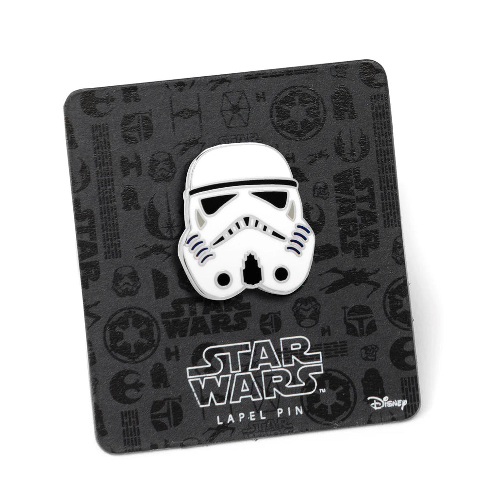 Star Wars Stormtrooper Helmet Lapel Pin in Black and White - Image 5