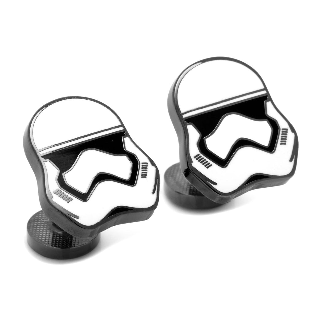 Star Wars Stormtrooper Helmet Cufflinks in Black and White - Image 2