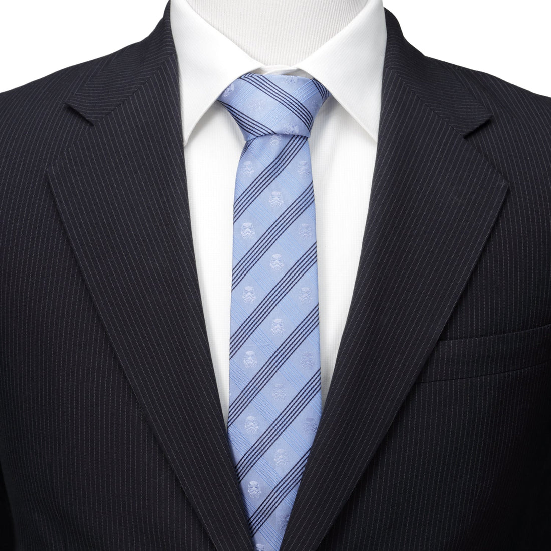 Star Wars Stormtrooper Blue Plaid Necktie for Men - Image 2