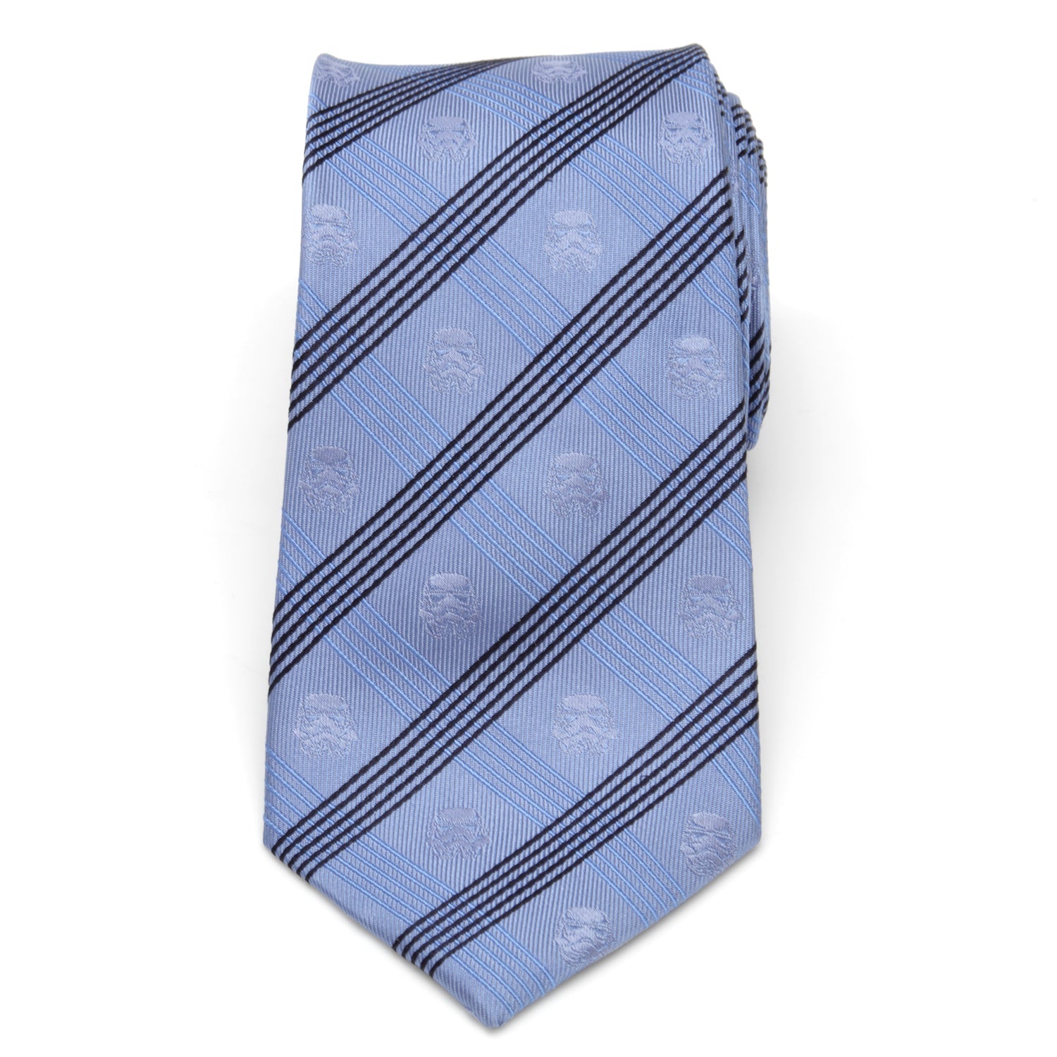 Star Wars Stormtrooper Blue Plaid Necktie for Men - Image 3