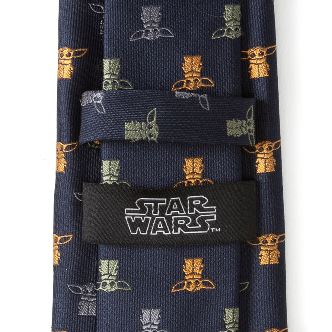 Star Wars The Child Navy Silk Tie with Grogu Pattern - Image 4
