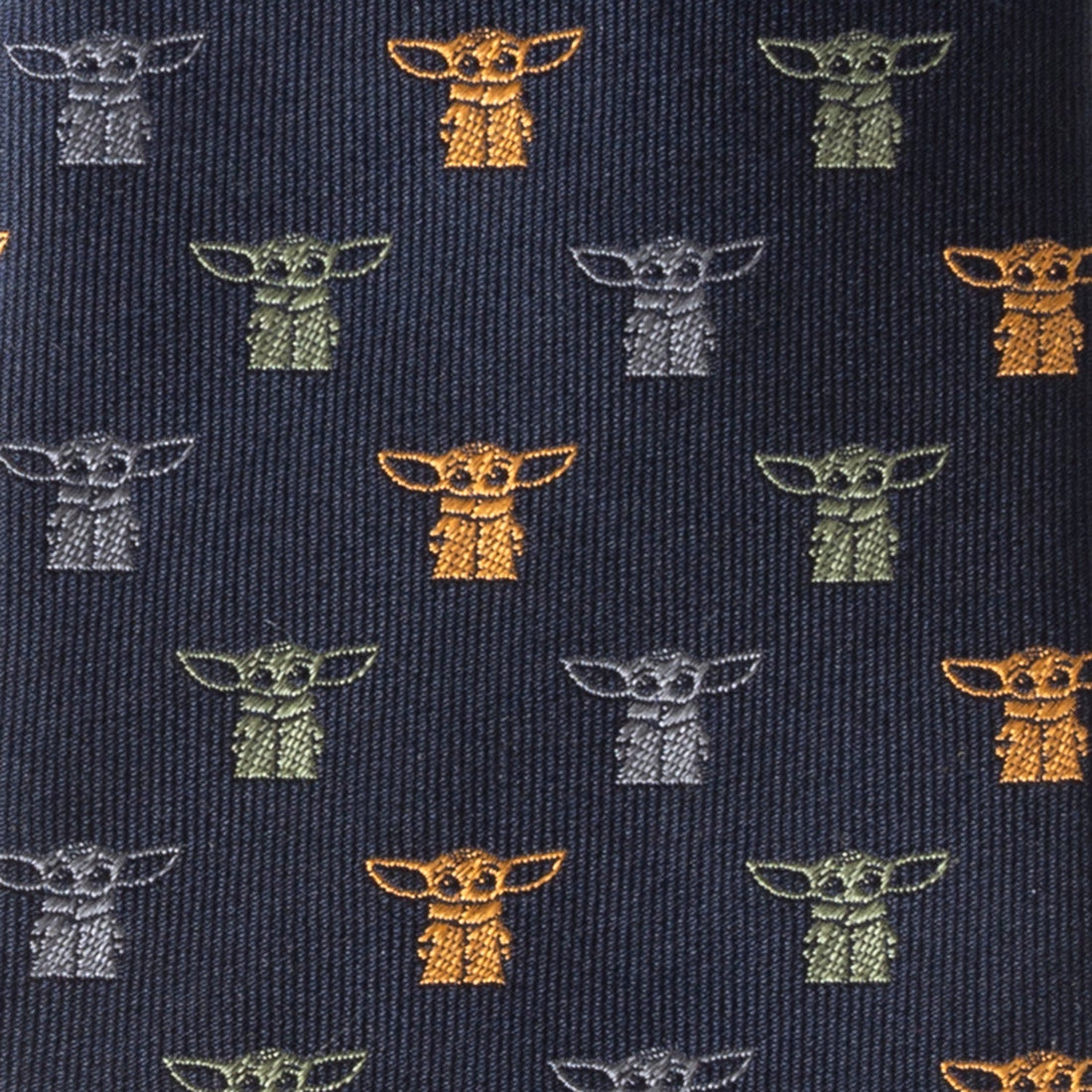 Star Wars The Child Navy Silk Tie with Grogu Pattern - Image 5
