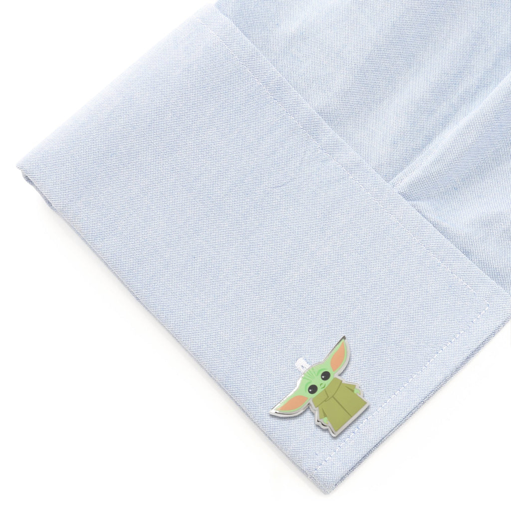 Star Wars Grogu Baby Yoda Character Cufflinks for Fans - Image 3