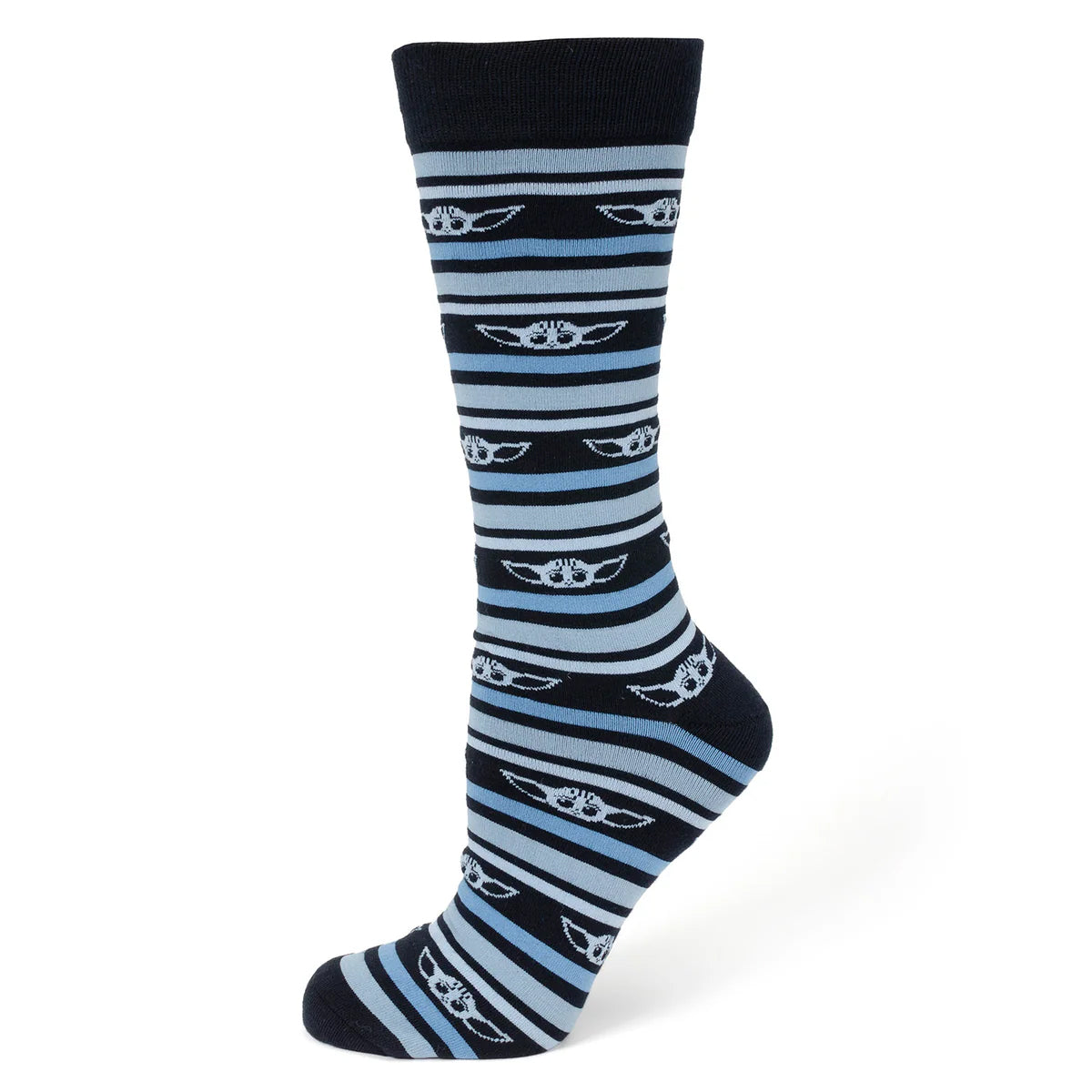 Star Wars Grogu Blue Striped Socks and Lapel Pin Gift Set - Image 2