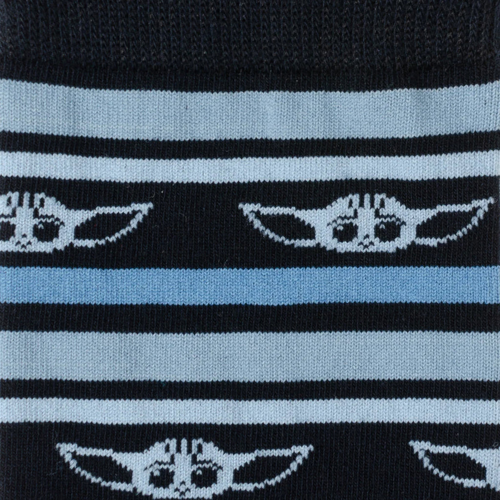 Star Wars Grogu Blue Striped Socks and Lapel Pin Gift Set - Image 3
