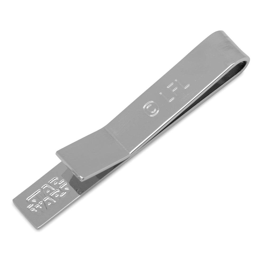 Star Wars Yoda Do or Do Not Silver Tone Engraved Tie Bar - Image 3