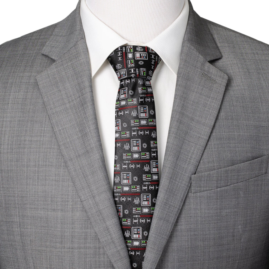 Star Wars Darth Vader Chest Plate Necktie in Black Silk - Image 2