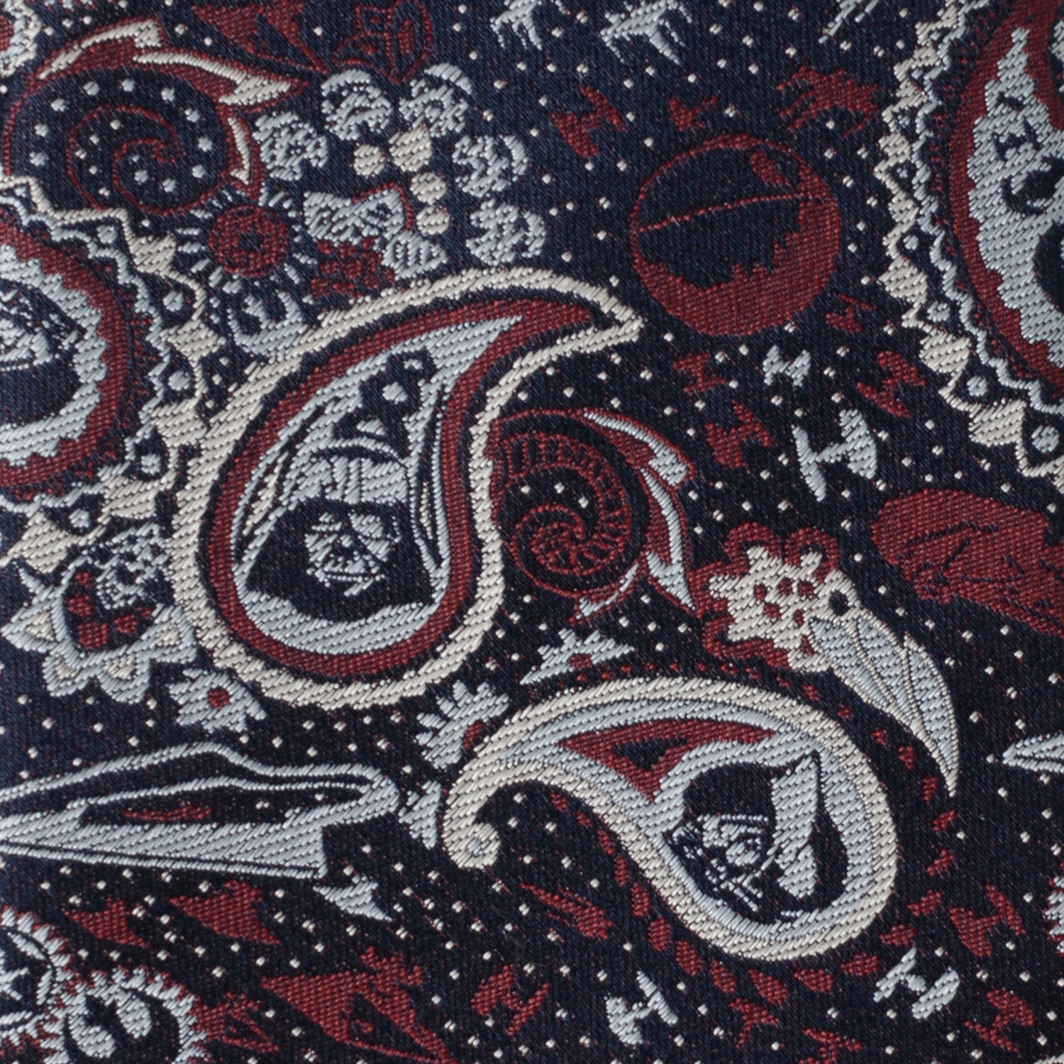 Star Wars Darth Vader Paisley Tie in Navy and Multi-Color Silk - Image 4