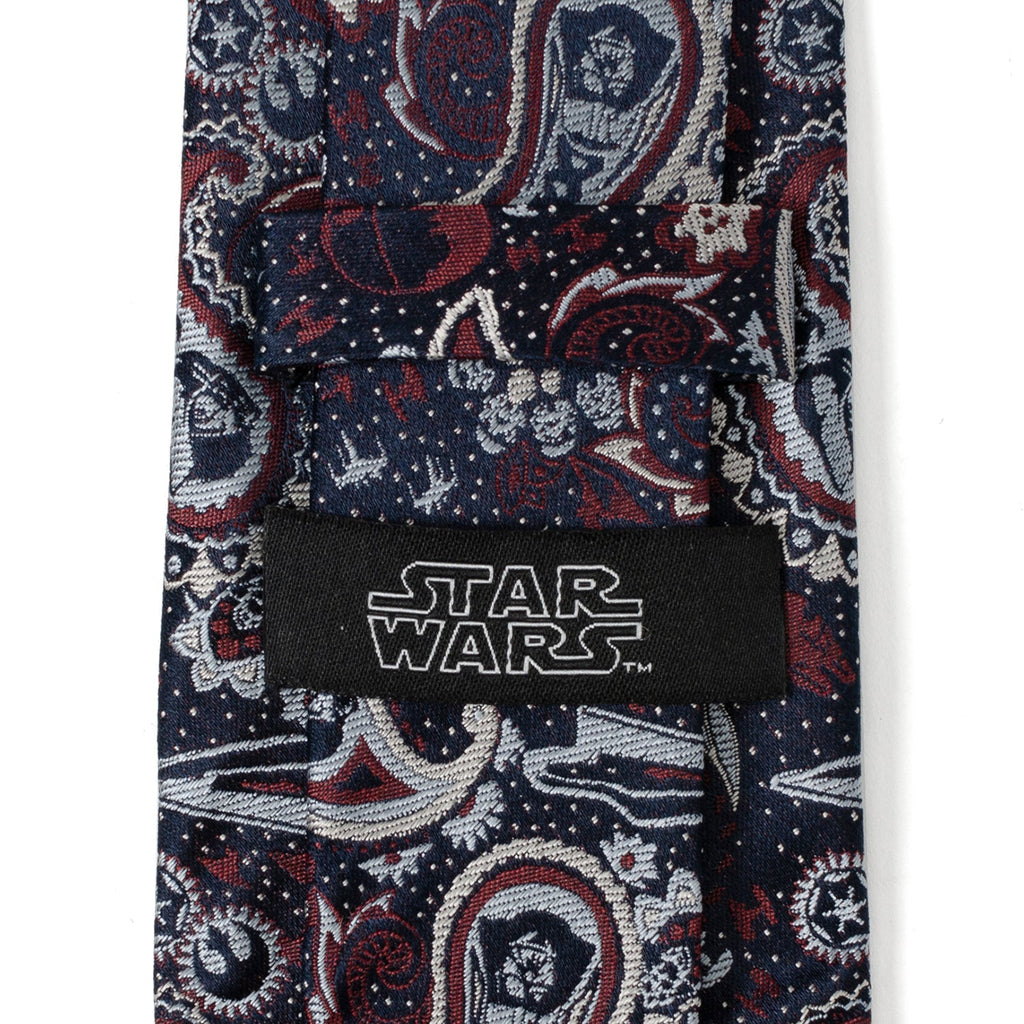 Star Wars Darth Vader Paisley Tie in Navy and Multi-Color Silk - Image 5