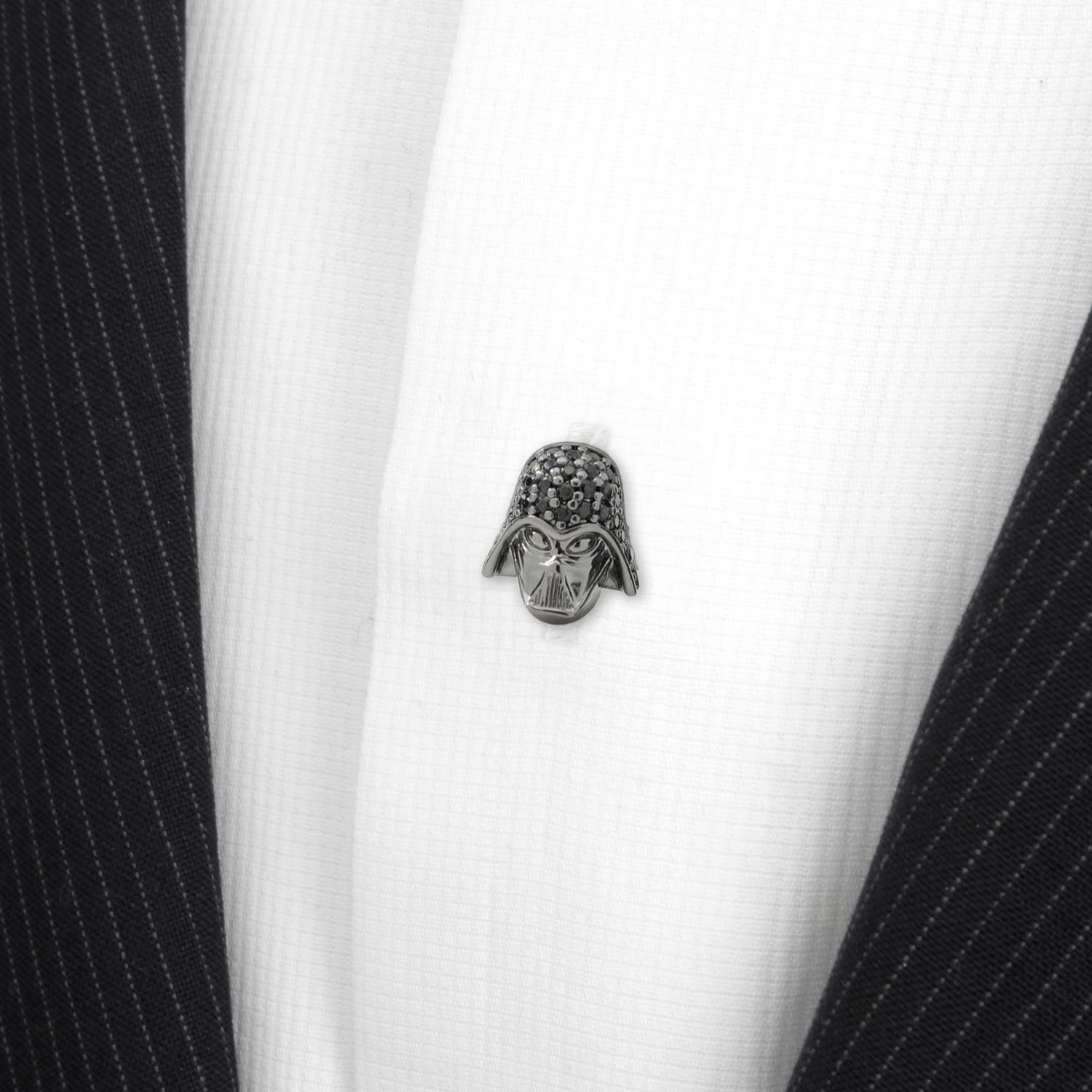 Star Wars Darth Vader 3D Black Crystal Tuxedo Stud Set - Image 4