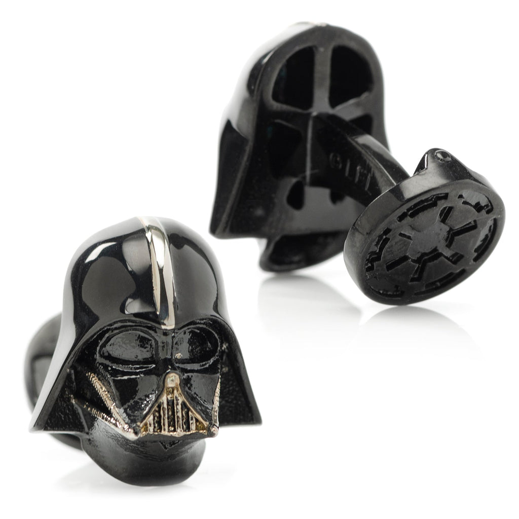 Star Wars Darth Vader 3D Cufflinks in Satin Black Metal - Image 2