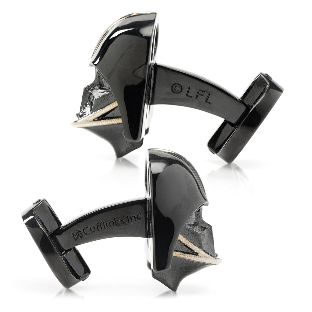 Star Wars Darth Vader 3D Cufflinks in Satin Black Metal - Image 4