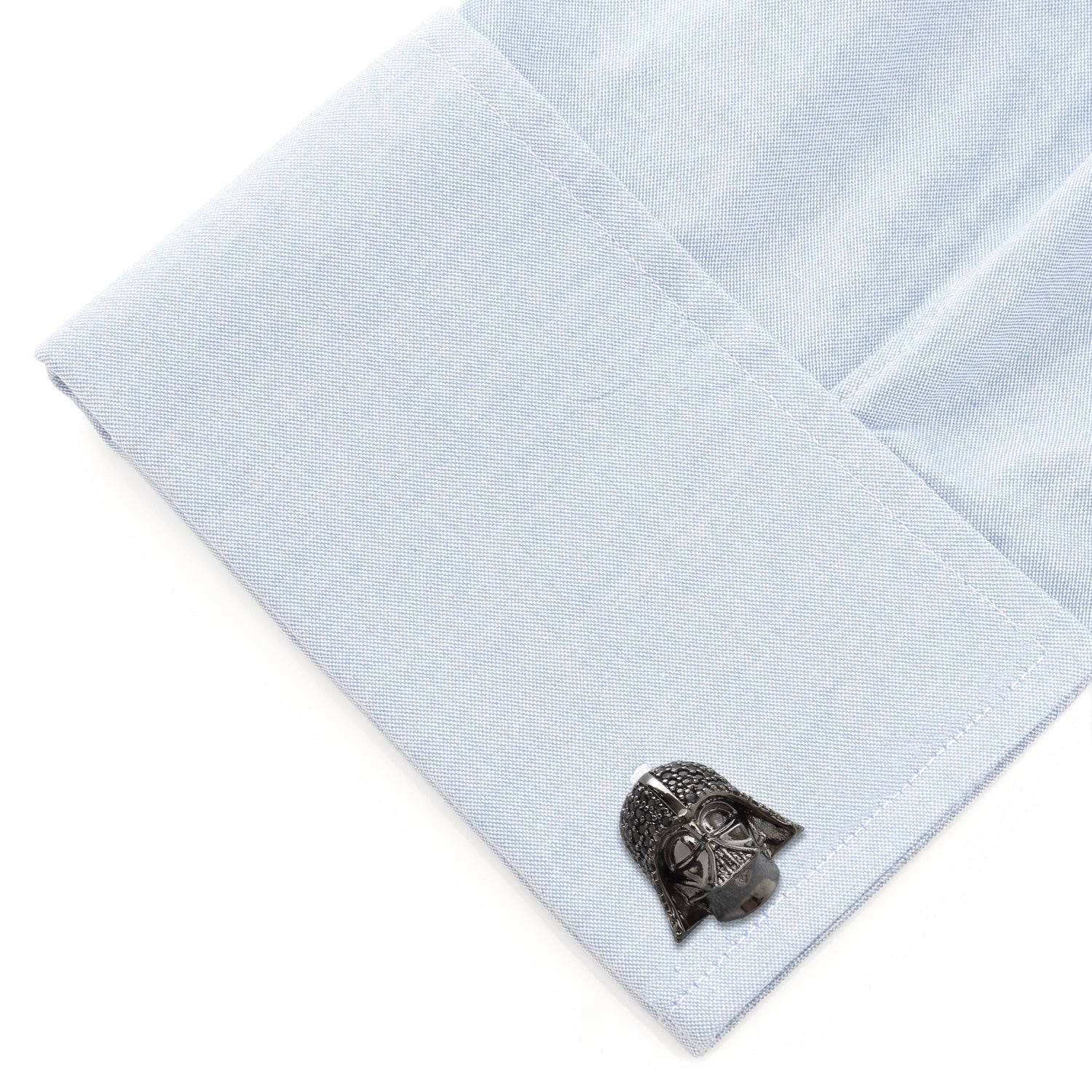 Star Wars Darth Vader 3D Helmet Cufflinks with Black Crystals - Image 3