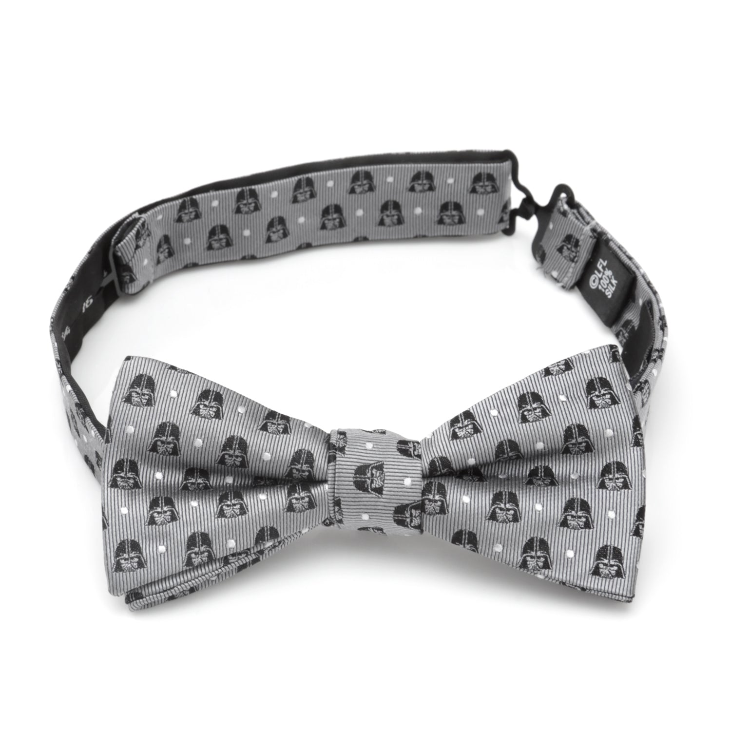 Star Wars Darth Vader Gray Polka Dot Bow Tie and Pocket Square Set - Image 5