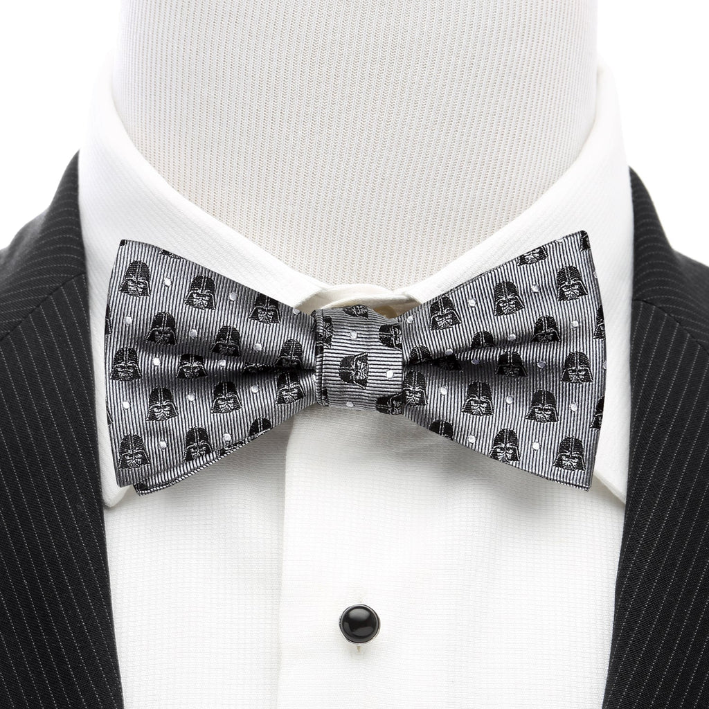Star Wars Darth Vader Gray Polka Dot Pre-Tied Bow Tie - Image 2