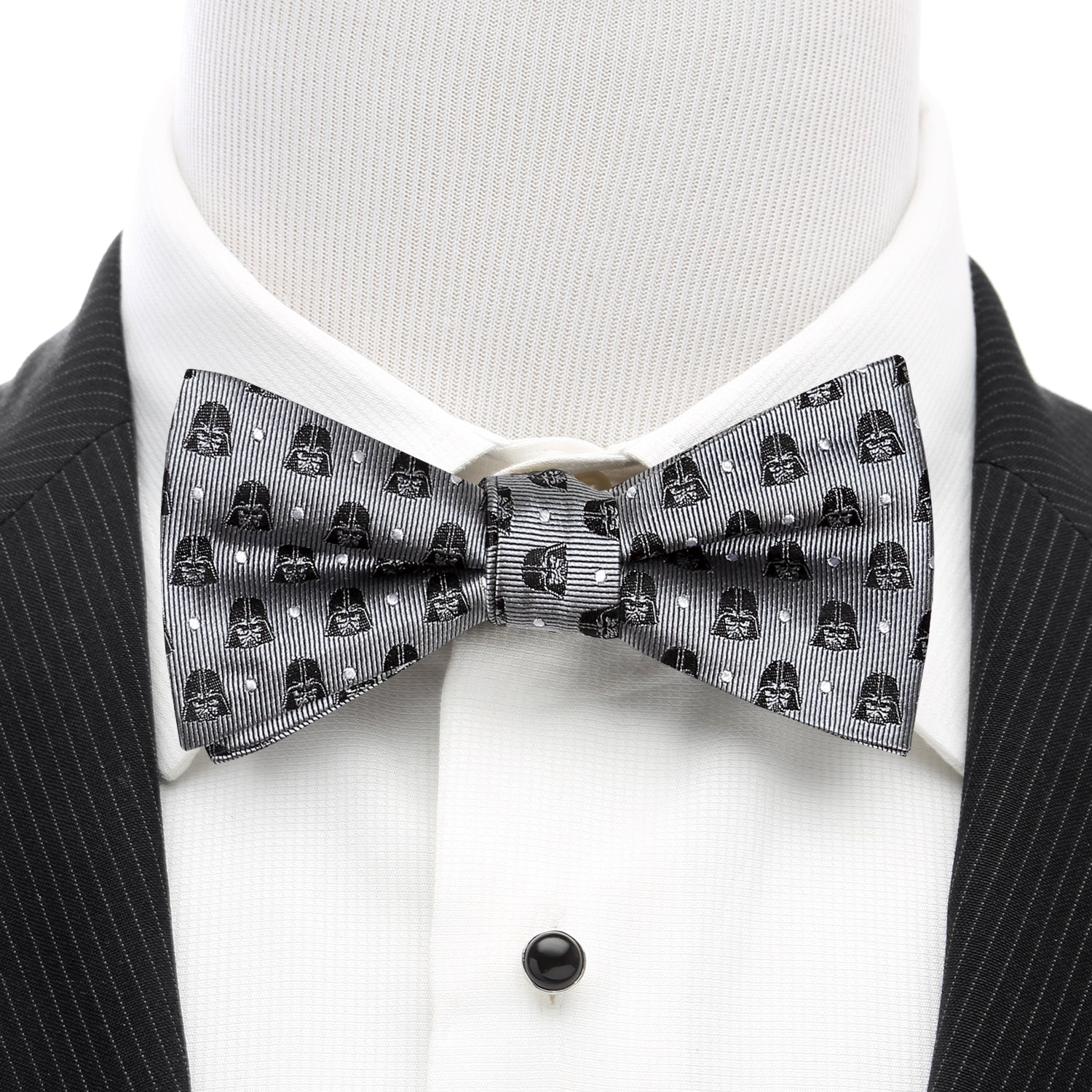 Star Wars Darth Vader Gray Polka Dot Pre-Tied Bow Tie - Image 2