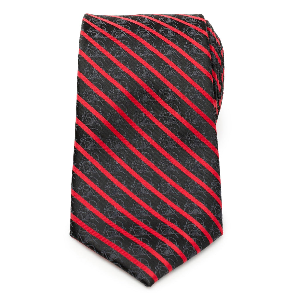 Star Wars Darth Vader Red and Black Striped Necktie - Image 3