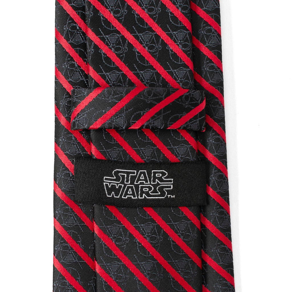 Star Wars Darth Vader Red and Black Striped Necktie - Image 5