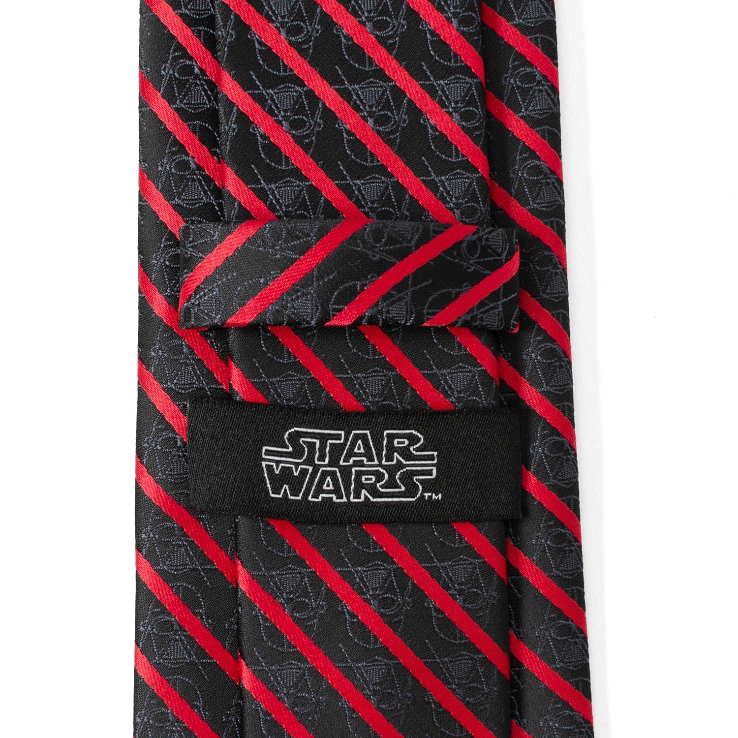 Star Wars Darth Vader Red and Black Striped Necktie - Image 5