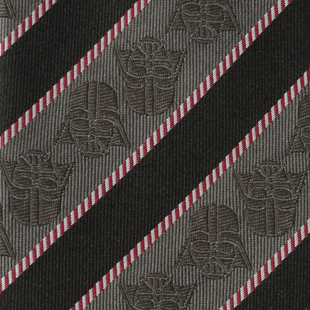 Star Wars Darth Vader Stripe Tie in Black and Gray - Image 4
