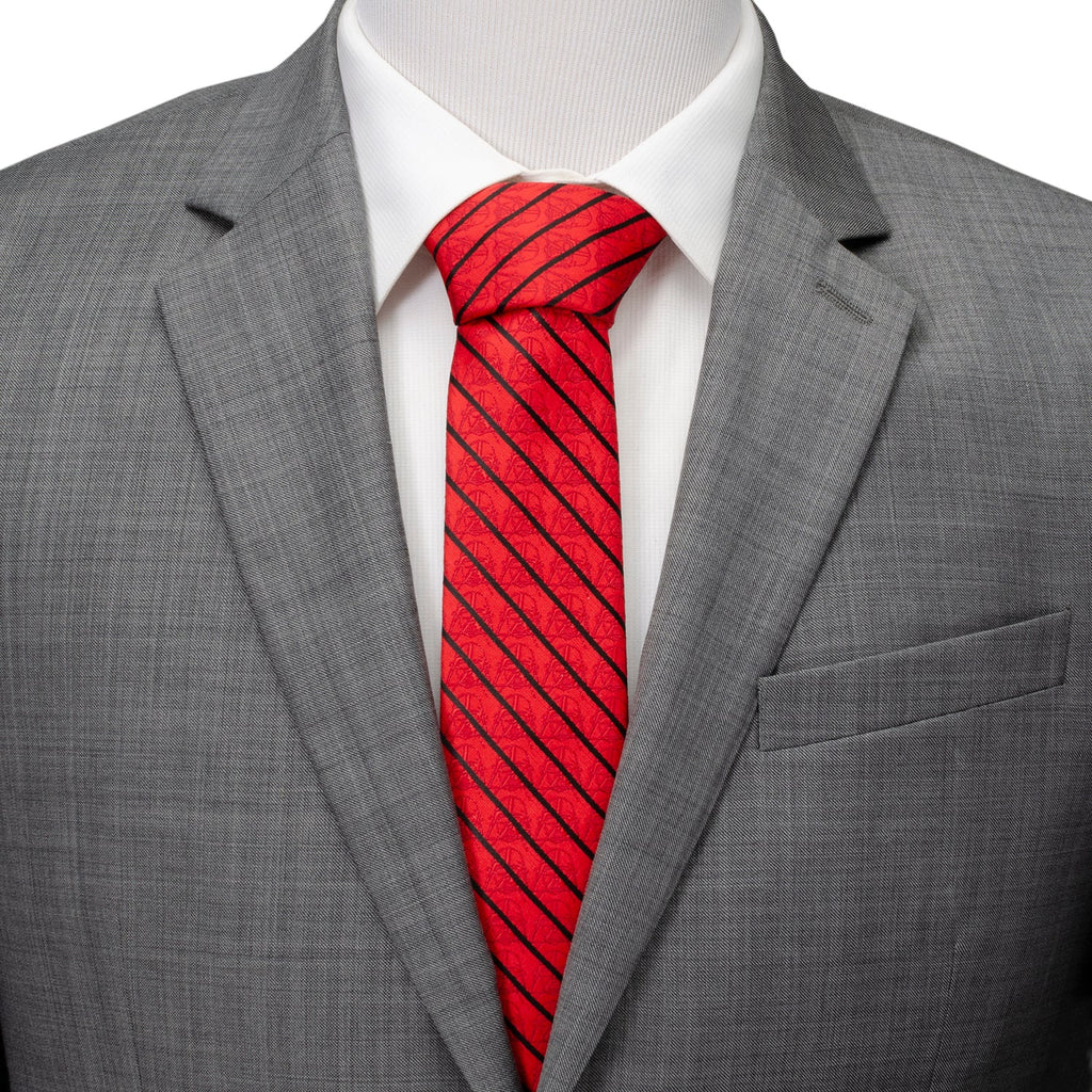Star Wars Darth Vader Red and Black Striped Tie - Image 2