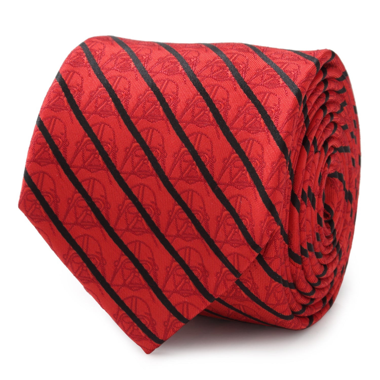 Star Wars Darth Vader Red and Black Striped Tie - Image 3