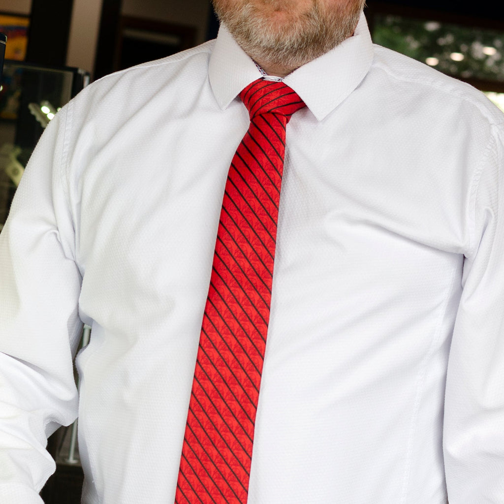 Star Wars Darth Vader Red and Black Striped Tie - Image 8