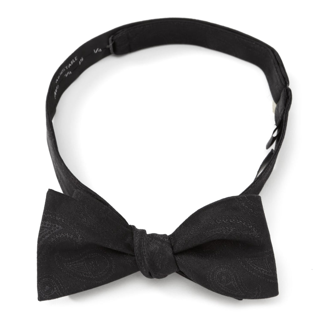 Star Wars Darth Vader Black Paisley Silk Self-Tie Bow Tie