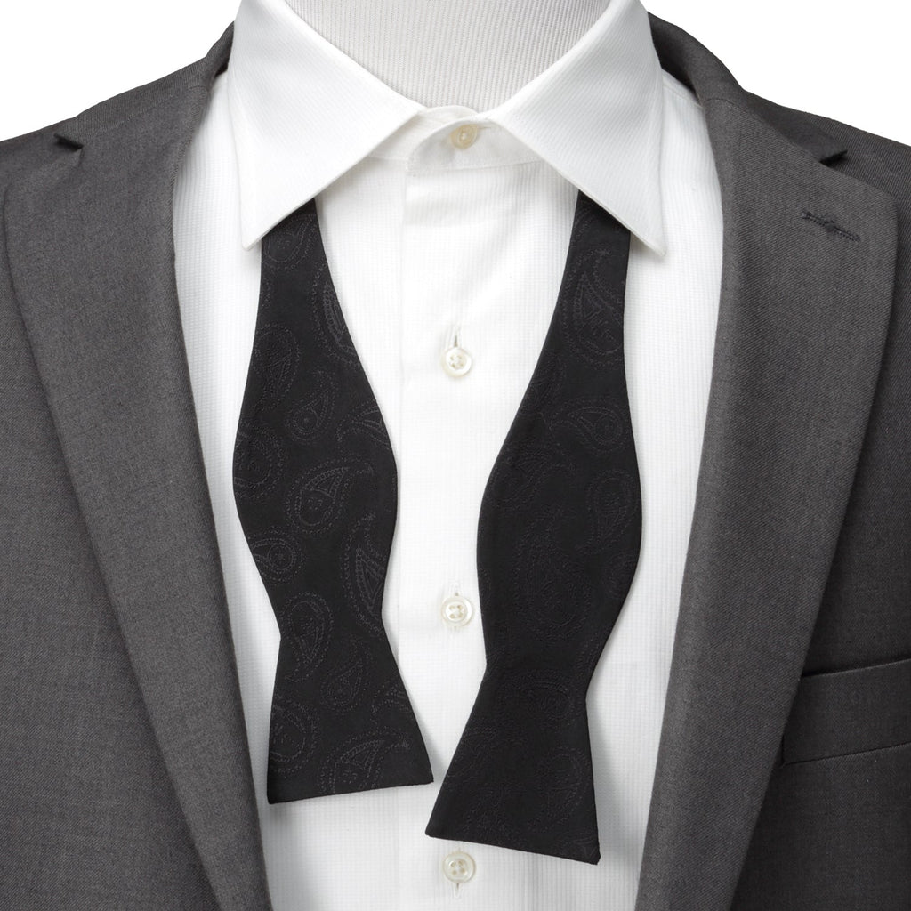 Star Wars Darth Vader Black Paisley Silk Self-Tie Bow Tie