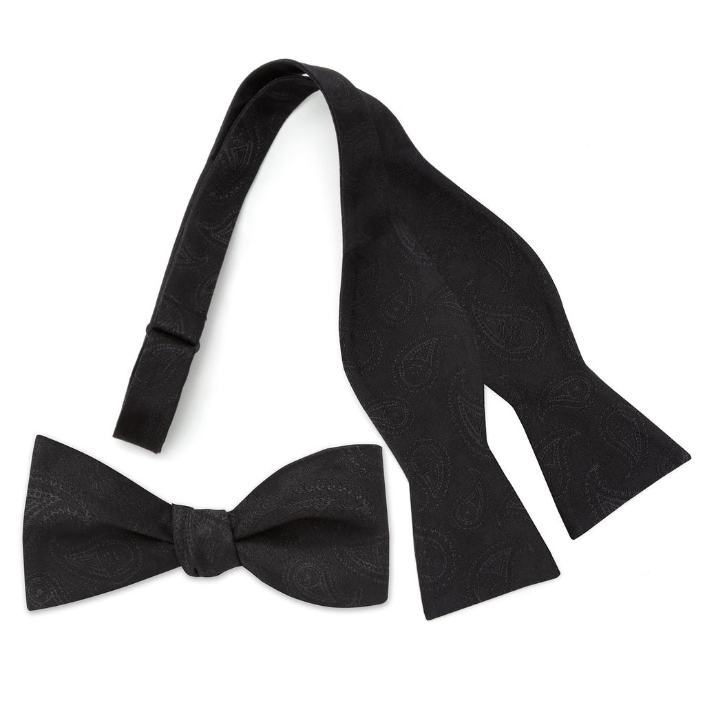 Star Wars Darth Vader Black Paisley Silk Self-Tie Bow Tie